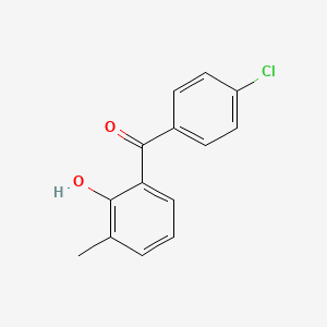 molecular formula C14H11ClO2 B8723440 (4-Chlorophenyl)(2-hydroxy-3-methylphenyl)methanone CAS No. 6279-04-5