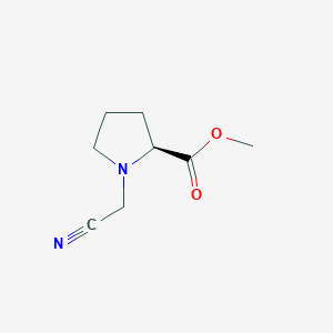 molecular formula C8H12N2O2 B8723470 Methyl (cyanomethyl)-L-prolinate CAS No. 713540-68-2