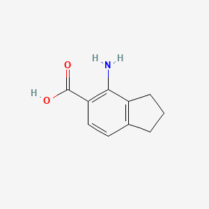 molecular formula C10H11NO2 B8723480 4-Amino-indan-5-carboxylic acid 