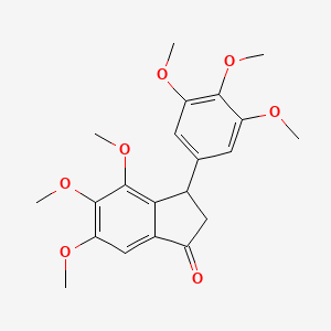 4,5,6-Trimethoxy-3-(3,4,5-trimethoxyphenyl)-indan-1-one