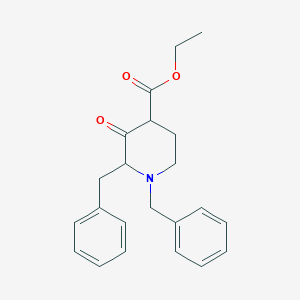 molecular formula C22H25NO3 B8723588 Ethyl 1,2-dibenzyl-3-oxopiperidine-4-carboxylate CAS No. 647863-31-8