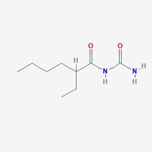 molecular formula C9H18N2O2 B8723634 1-(2-Ethylhexanoyl)urea CAS No. 58850-93-4
