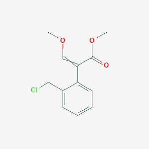 molecular formula C12H13ClO3 B8723656 methyl 2-Chloromethylphenyl-3-methoxyacrylate CAS No. 117428-95-2