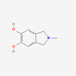 molecular formula C9H11NO2 B8723700 2-Methylisoindoline-5,6-diol CAS No. 105358-74-5