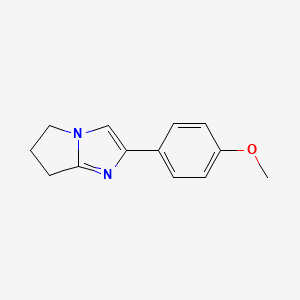 molecular formula C13H14N2O B8723851 2-(4-methoxyphenyl)-6,7-dihydro-5H-pyrrolo[1,2-a]imidazole 