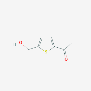molecular formula C7H8O2S B8723892 1-[5-(Hydroxymethyl)thien-2-yl]ethanone 