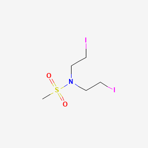 molecular formula C5H11I2NO2S B8723905 N,N-Bis(2-iodoethyl)methanesulfonamide CAS No. 473-49-4