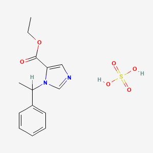 B8723921 Ethyl 1-(1-phenylethyl)-1H-imidazole-5-carboxylate sulfate CAS No. 51919-80-3