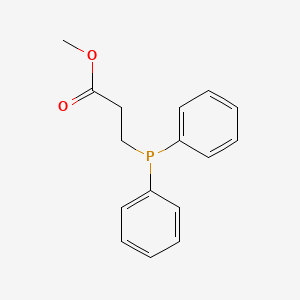 molecular formula C16H17O2P B8723933 Methyl 3-(diphenylphosphino)propanoate CAS No. 76734-29-7