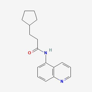 3-cyclopentyl-N-(quinolin-5-yl)propanamide