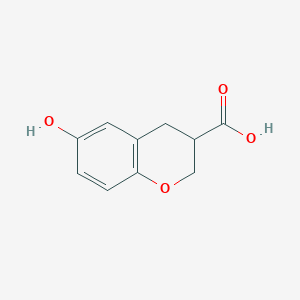 molecular formula C10H10O4 B8724007 6-Hydroxychromane-3-carboxylic acid 