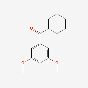 molecular formula C15H20O3 B8724023 Cyclohexyl(3,5-dimethoxyphenyl)methanone CAS No. 22168-70-3