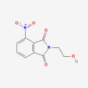 molecular formula C10H8N2O5 B8724036 N-(beta-hydroxyethyl)-3-nitrophthalimide 