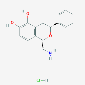 [1S,3R]1-Aminomethyl-3,4-dihydro-5,6-dihydroxy-3-phenyl-1H-2-benzopyran hydrochloride