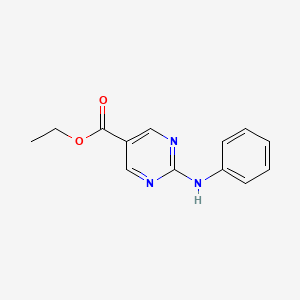 molecular formula C13H13N3O2 B8724111 Ethyl 2-(phenylamino)pyrimidine-5-carboxylate 
