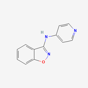 molecular formula C12H9N3O B8724112 1,2-Benzisoxazol-3-amine, N-4-pyridinyl- CAS No. 155637-51-7
