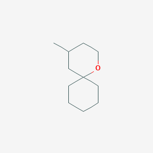 molecular formula C11H20O B8724129 4-Methyl-1-oxaspiro[5.5]undecane 