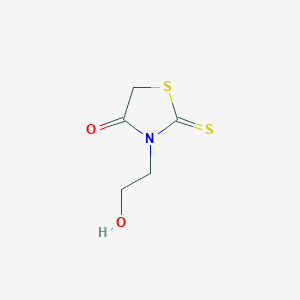 molecular formula C5H7NO2S2 B8724134 3-(2-Hydroxyethyl)-2-sulfanylidene-1,3-thiazolidin-4-one CAS No. 39137-08-1