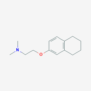 molecular formula C14H21NO B8724135 N,N-dimethyl-N-[2-(5,6,7,8-tetrahydronaphthalen-2-yloxy)ethyl]amine CAS No. 725744-22-9