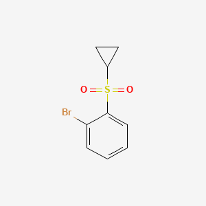molecular formula C9H9BrO2S B8724188 1-Bromo-2-(cyclopropylsulfonyl)benzene CAS No. 1299474-18-2