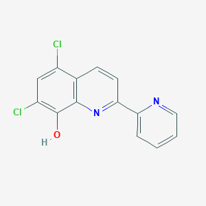 5,7-Dichloro-2-(pyridin-2-yl)quinolin-8-ol