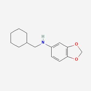 N-(Cyclohexylmethyl)-2H-1,3-benzodioxol-5-amine