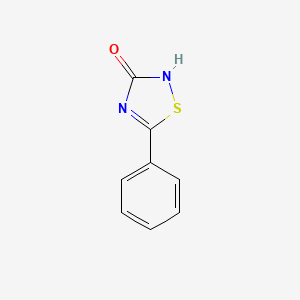 molecular formula C8H6N2OS B8724254 1,2,4-Thiadiazol-3(2H)-one, 5-phenyl- CAS No. 5378-17-6