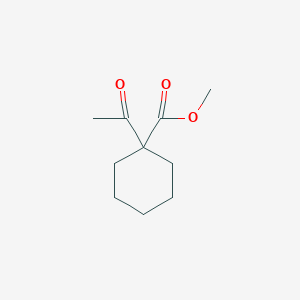 molecular formula C10H16O3 B8724271 Methyl 1-acetyl-1-cyclohexanecarboxylate 