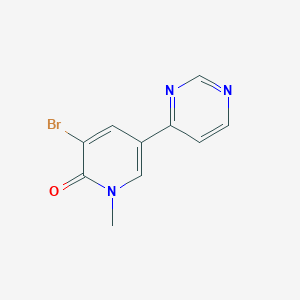 3-Bromo-1-methyl-5-(pyrimidin-4-yl)pyridin-2(1H)-one