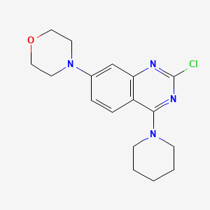 molecular formula C17H21ClN4O B8724310 2-Chloro-7-morpholin-4-yl-4-piperidin-1-ylquinazoline 