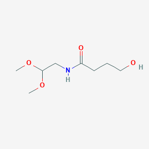 molecular formula C8H17NO4 B8724462 n-(2,2-Dimethoxyethyl)-4-hydroxybutyramide CAS No. 174822-89-0