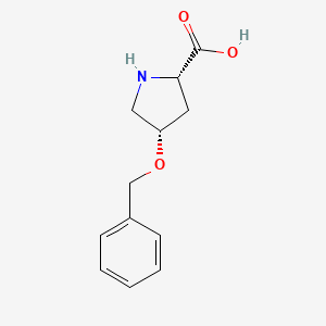 molecular formula C12H15NO3 B8724466 (4S)-4-(Benzyloxy)-L-proline CAS No. 58632-55-6
