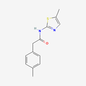 molecular formula C13H14N2OS B8724474 N-(5-Methyl-thiazol-2-yl)-2-p-tolyl-acetamide 