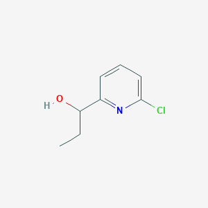 molecular formula C8H10ClNO B8724479 1-(6-Chloropyridin-2-yl)propan-1-ol 