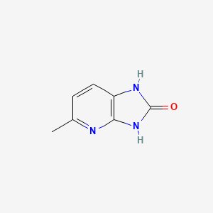 molecular formula C7H7N3O B8724482 1,3-dihydro-5-methyl2H-imidazo[4,5-b]pyridin-2-one CAS No. 77712-95-9