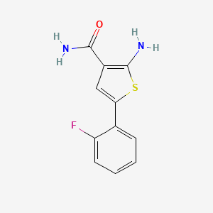 2-Amino-5-(2-fluorophenyl)thiophene-3-carboxamide