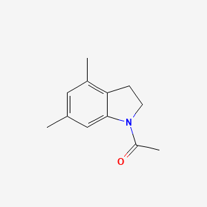 molecular formula C12H15NO B8724591 1-Acetyl-4,6-dimethylindoline 