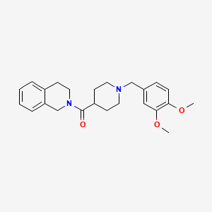 molecular formula C24H30N2O3 B8724622 3,4-dihydroisoquinolin-2(1H)-yl[1-(3,4-dimethoxybenzyl)piperidin-4-yl]methanone 