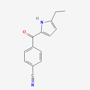 4-[(5-Ethyl-1H-pyrrol-2-yl)carbonyl]benzonitrile