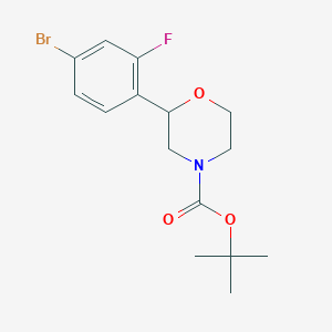 Tert-butyl 2-(4-bromo-2-fluorophenyl)morpholine-4-carboxylate