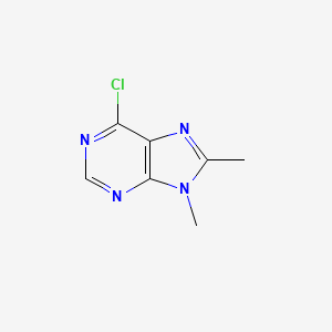 molecular formula C7H7ClN4 B8724965 6-chloro-8,9-dimethyl-9H-purine 