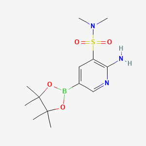 2-Amino-N,N-dimethyl-5-(4,4,5,5-tetramethyl-1,3,2-dioxaborolan-2-YL)-3-pyridinesulfonamide