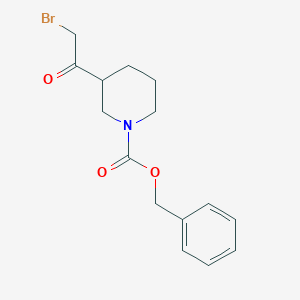 molecular formula C15H18BrNO3 B8725013 Benzyl 3-(2-bromoacetyl)piperidine-1-carboxylate 