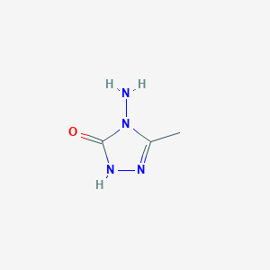 molecular formula C3H6N4O B8725049 4-Amino-5-methyl-2,4-dihydro-3H-1,2,4-triazol-3-one CAS No. 4194-37-0