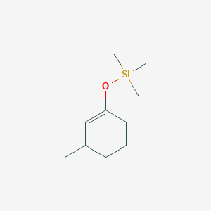 molecular formula C10H20OSi B8725068 Cyclohexene, 3-methyl-1-(trimethylsilyloxy)- CAS No. 55373-58-5