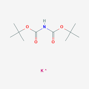 molecular formula C10H19KNO4 B8725114 Imidodicarbonic acid, bis(1,1-dimethylethyl) ester, potassium salt 