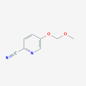 molecular formula C8H8N2O2 B8725139 5-(Methoxymethoxy)pyridine-2-carbonitrile CAS No. 886980-62-7