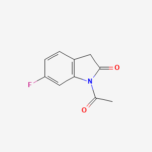 molecular formula C10H8FNO2 B8725151 1-acetyl-6-fluoro-1,3-dihydro-2H-indol-2-one CAS No. 651747-71-6