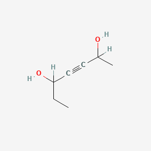 molecular formula C7H12O2 B8725265 Hept-3-yne-2,5-diol CAS No. 50407-30-2