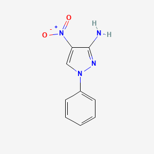 molecular formula C9H8N4O2 B8725353 4-nitro-1-phenyl-1H-Pyrazol-3-amine CAS No. 701917-04-6